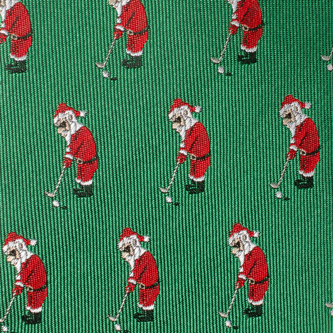 Corbata verde de hombre Santa Golf Par-Tee