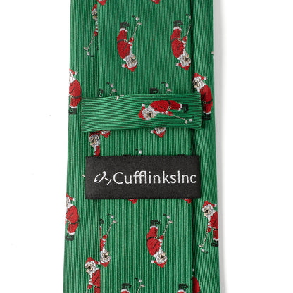 Santa Golf Par-Tee Men's Green Tie - My Men's Shop