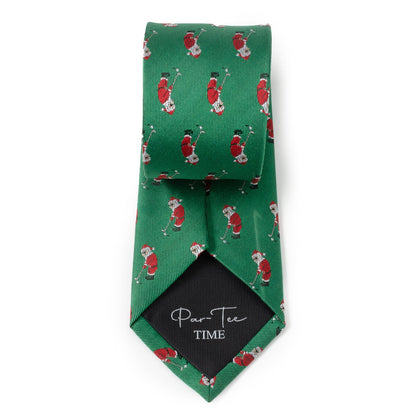 Santa Golf Par-Tee Men's Green Tie - My Men's Shop