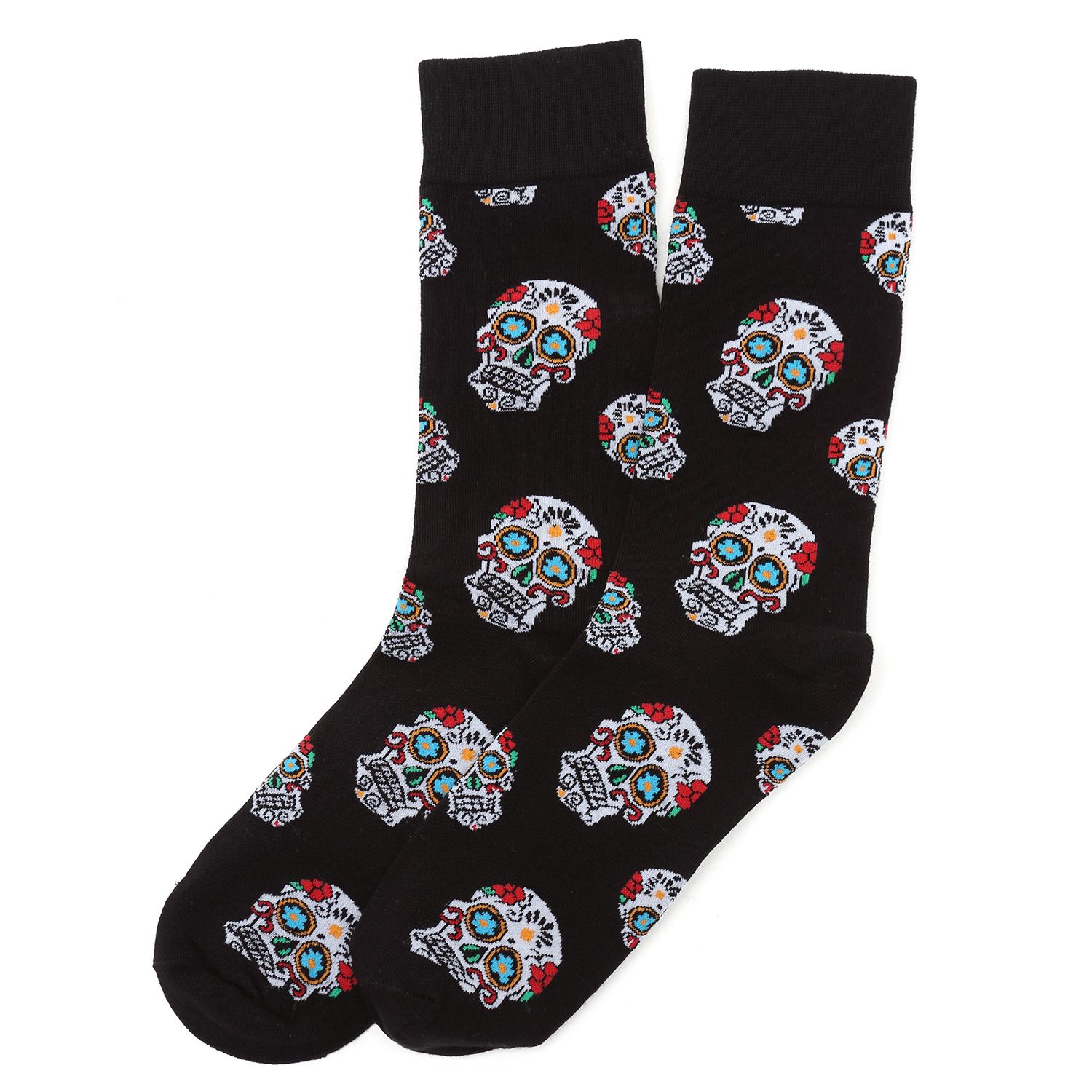 Sugar Skull Black Socks - My Men's Shop