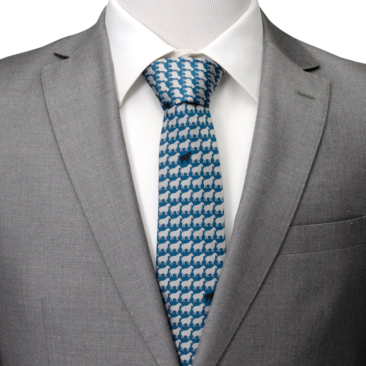 Black Sheep Blue Silk Men's Tie - My Men's Shop