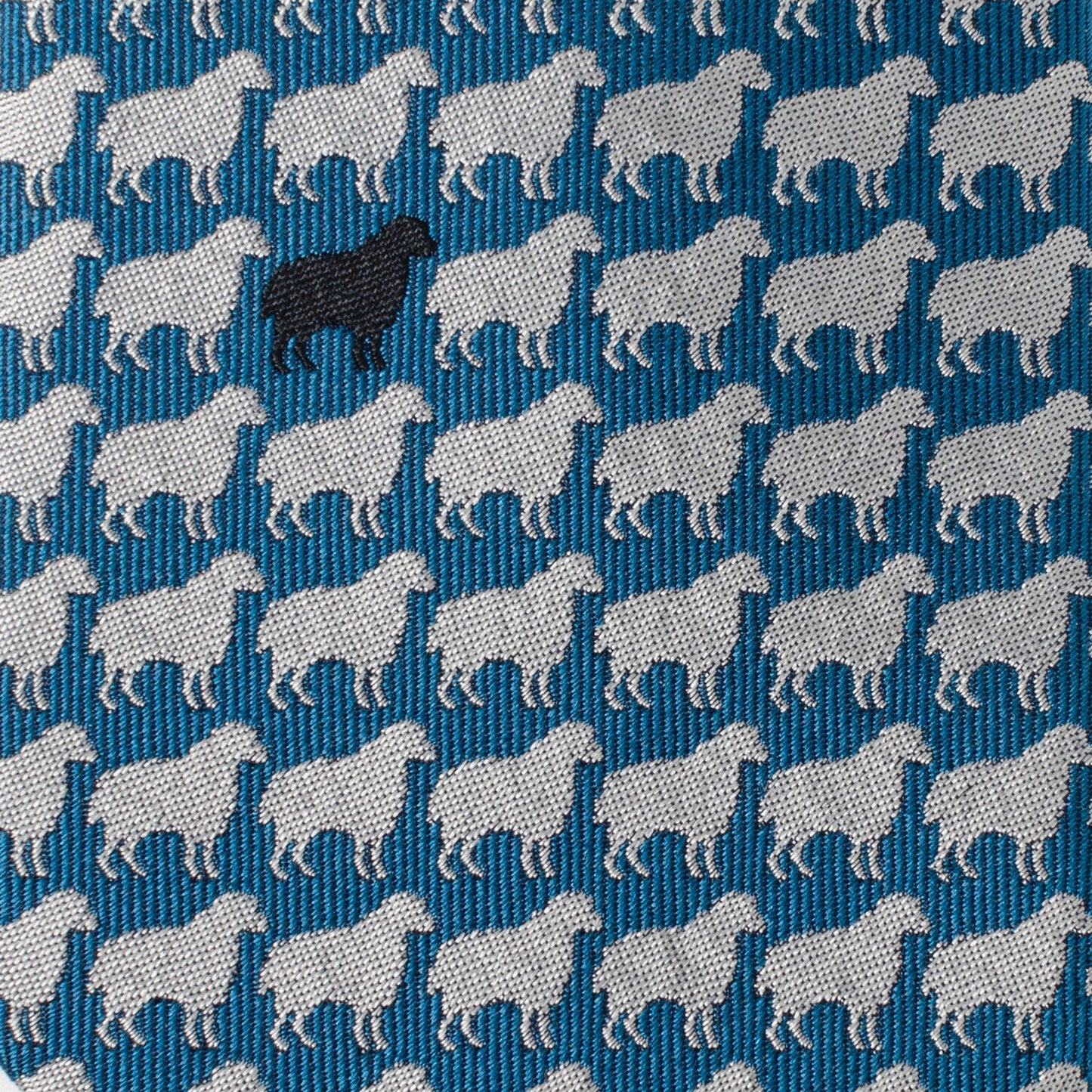 Black Sheep Blue Silk Men's Tie - My Men's Shop