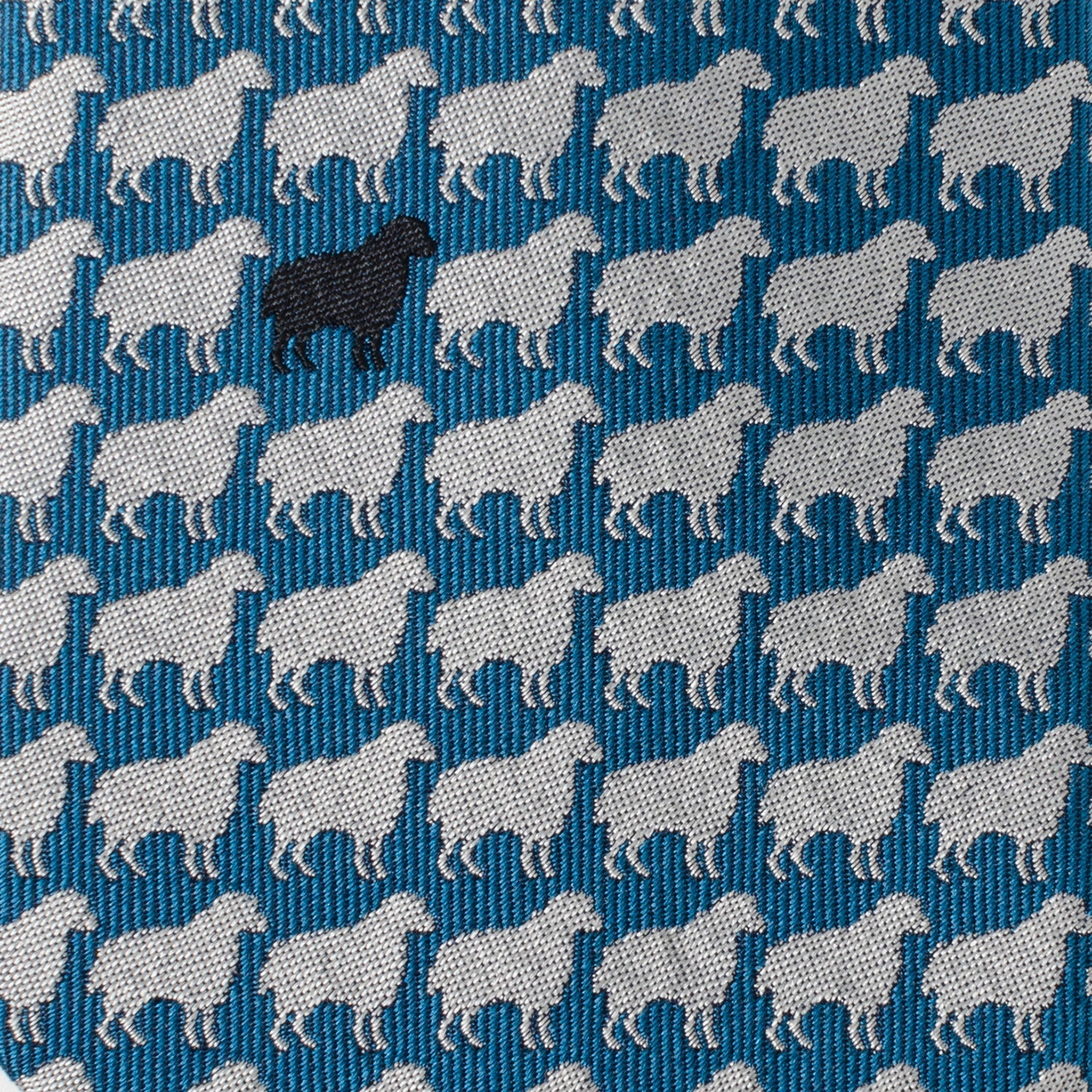 Black Sheep Blue Silk Men's Tie - My Men's Shop