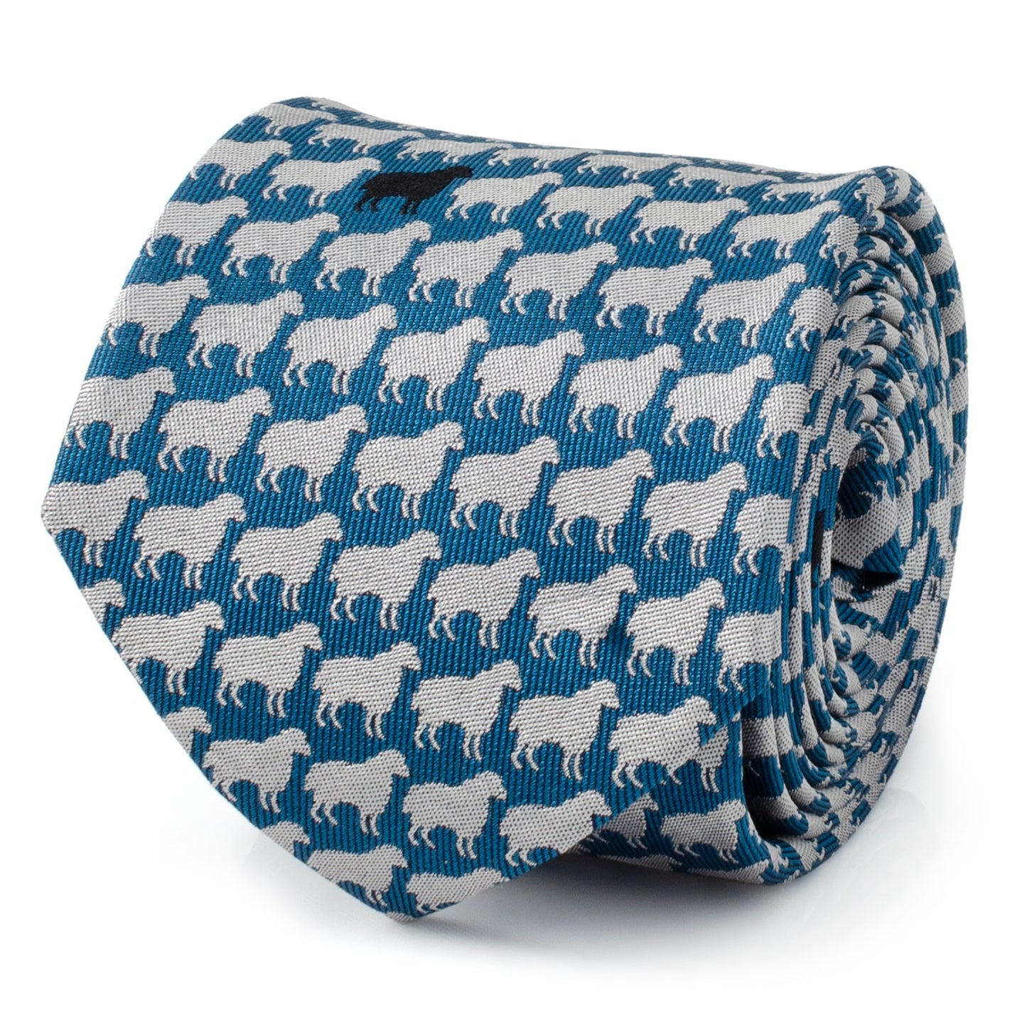 Black Sheep Blue Silk Men's Tie - My Men's Shop