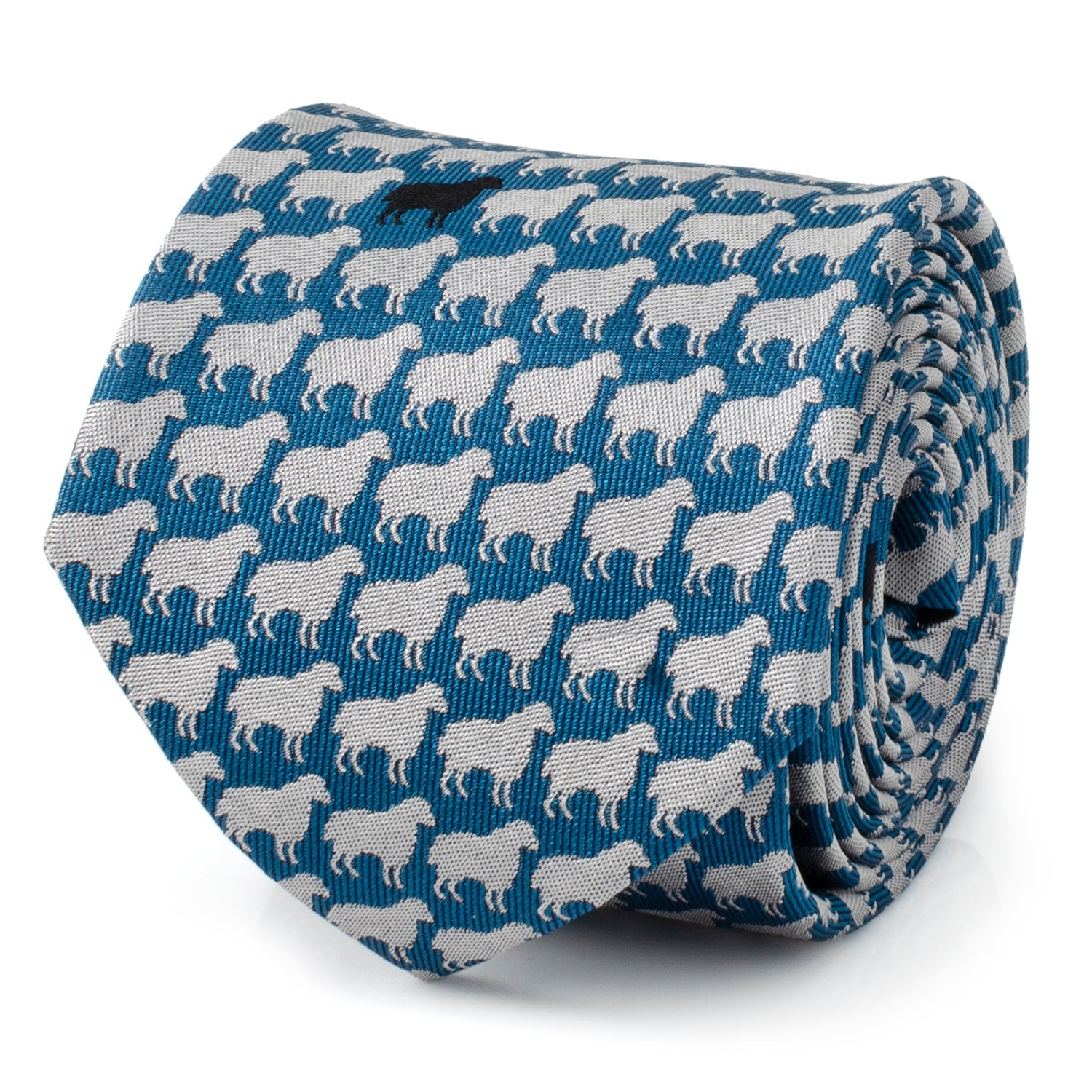 Black Sheep Blue Silk Men's Tie - My Men's Shop