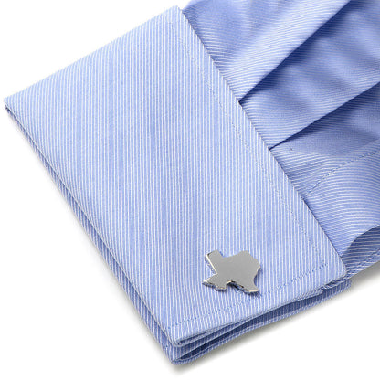 Silver Texas Cufflinks and Lapel Pin Gift Set - My Men's Shop