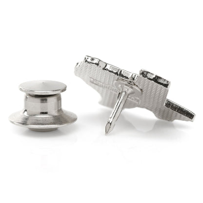 Silver Texas Cufflinks and Lapel Pin Gift Set - My Men's Shop