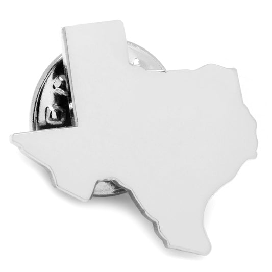 Pin de solapa Plata Texas