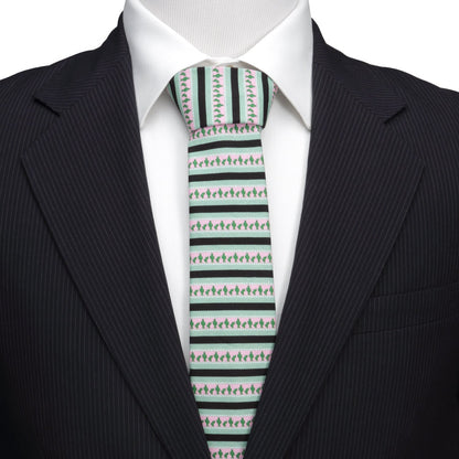 Texas Cactus Stripe Sage Men’s Tie - My Men's Shop