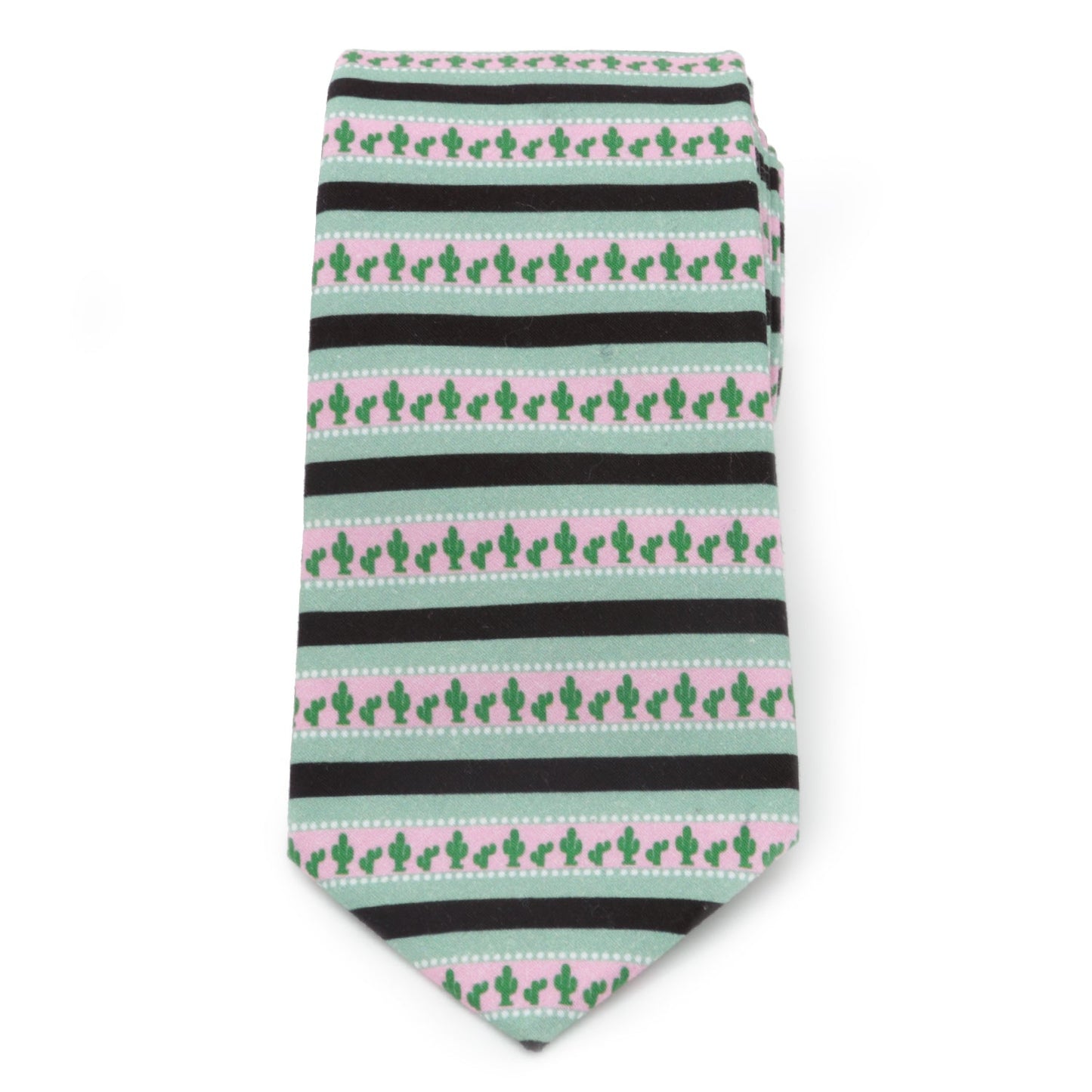 Texas Cactus Stripe Sage Men’s Tie - My Men's Shop
