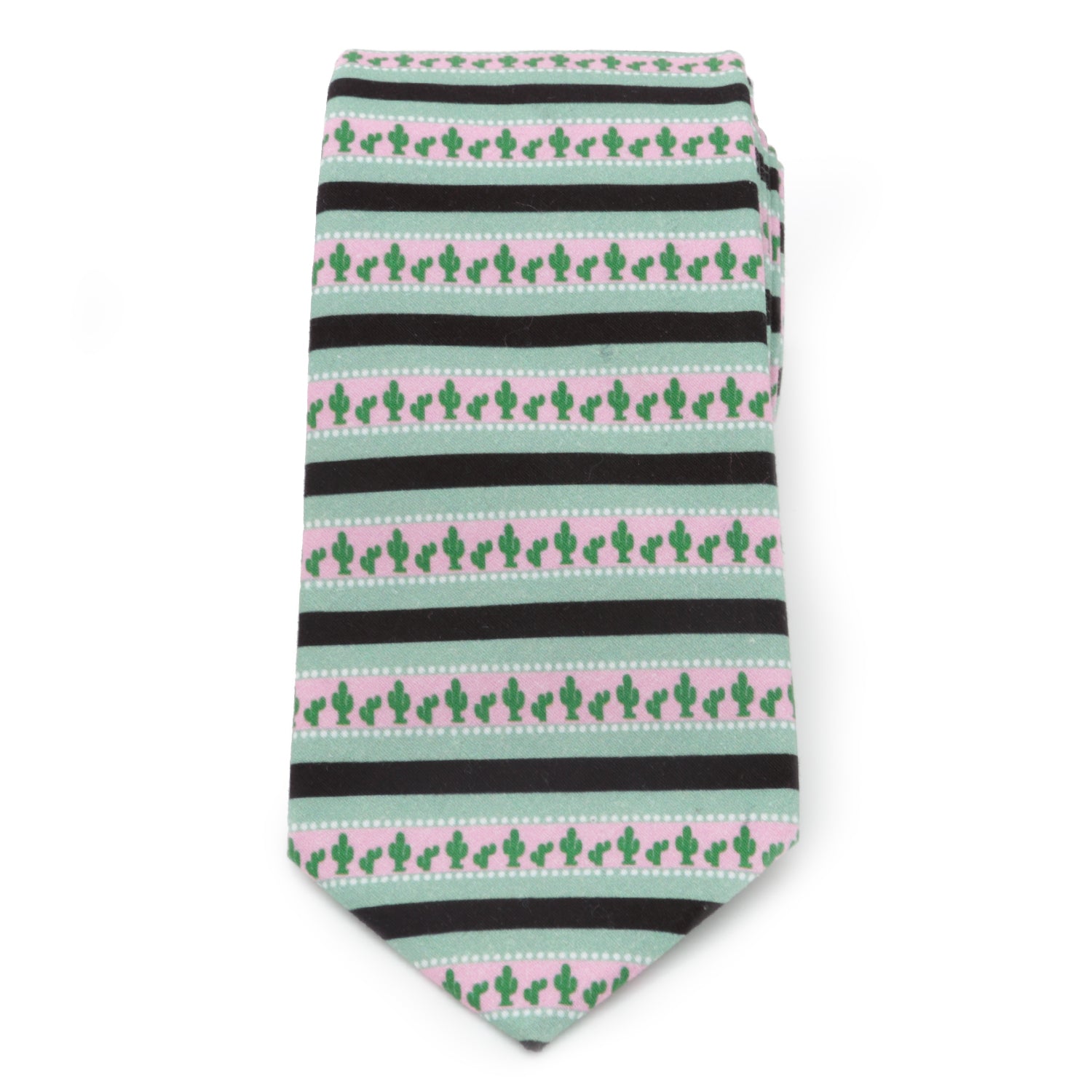 Texas Cactus Stripe Sage Men’s Tie - My Men's Shop