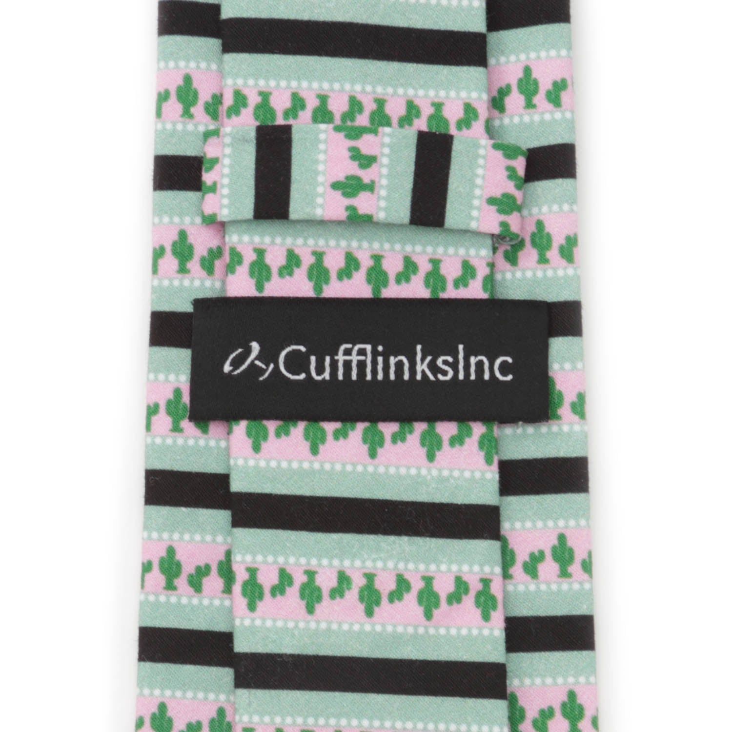 Texas Cactus Stripe Sage Men’s Tie - My Men's Shop