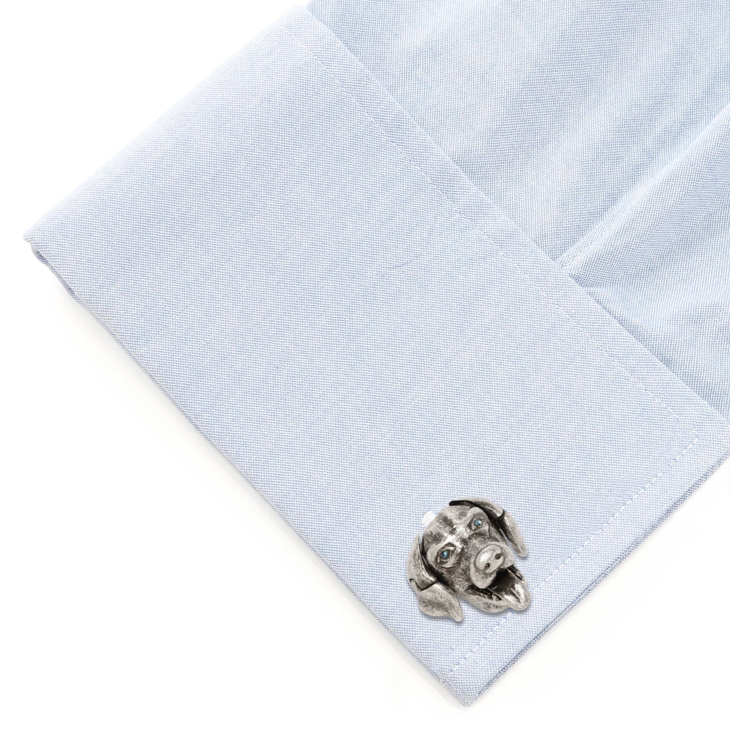 Swarovski Blue Eyed Mechanical Labrador Cufflinks - My Men's Shop