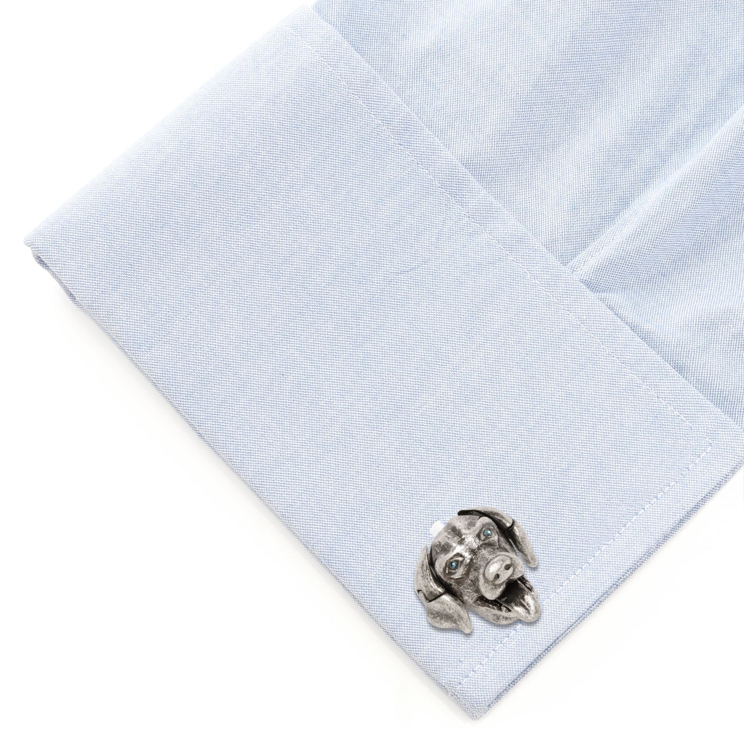 Swarovski Blue Eyed Mechanical Labrador Cufflinks - My Men's Shop