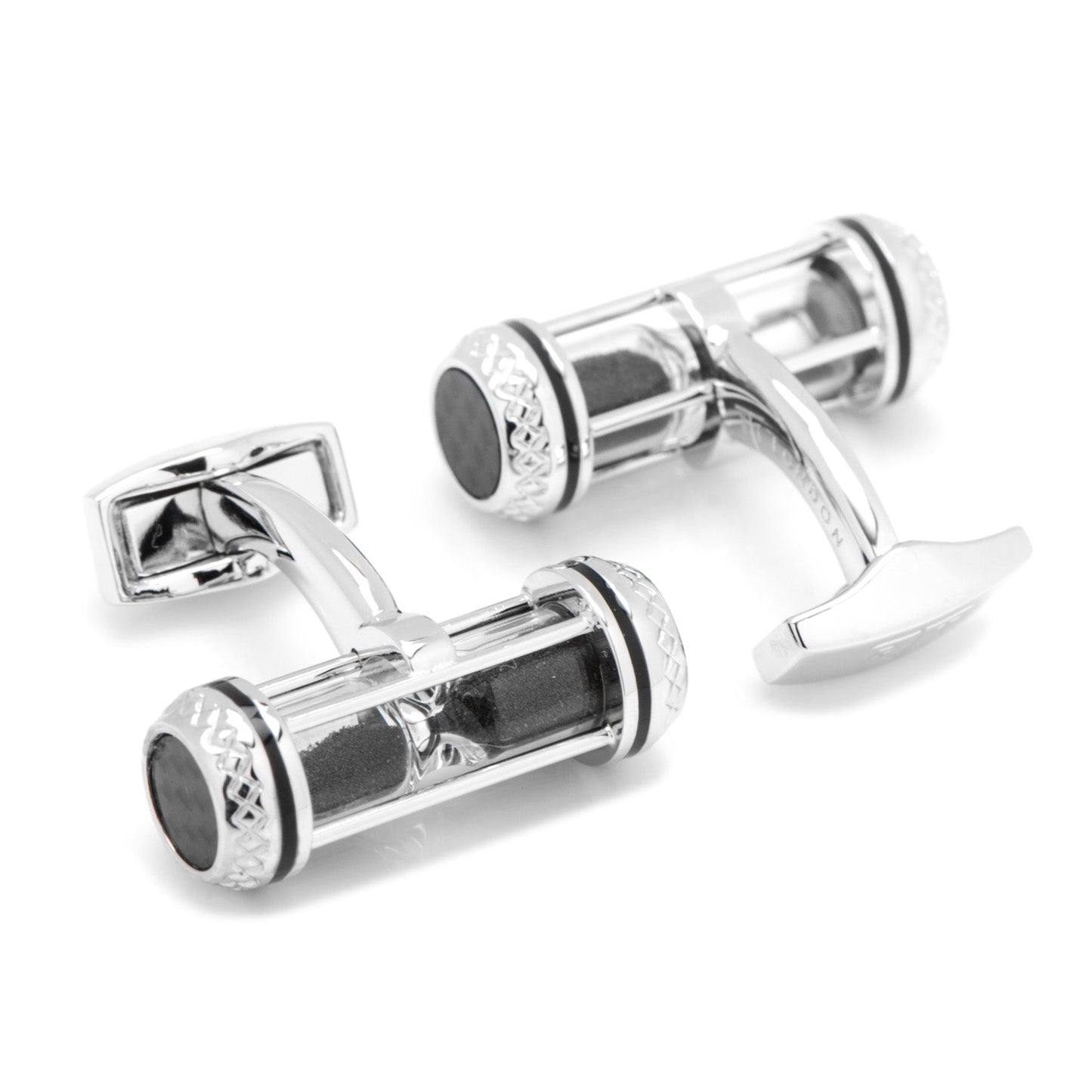 Black Sand Timer Cufflinks - My Men's Shop
