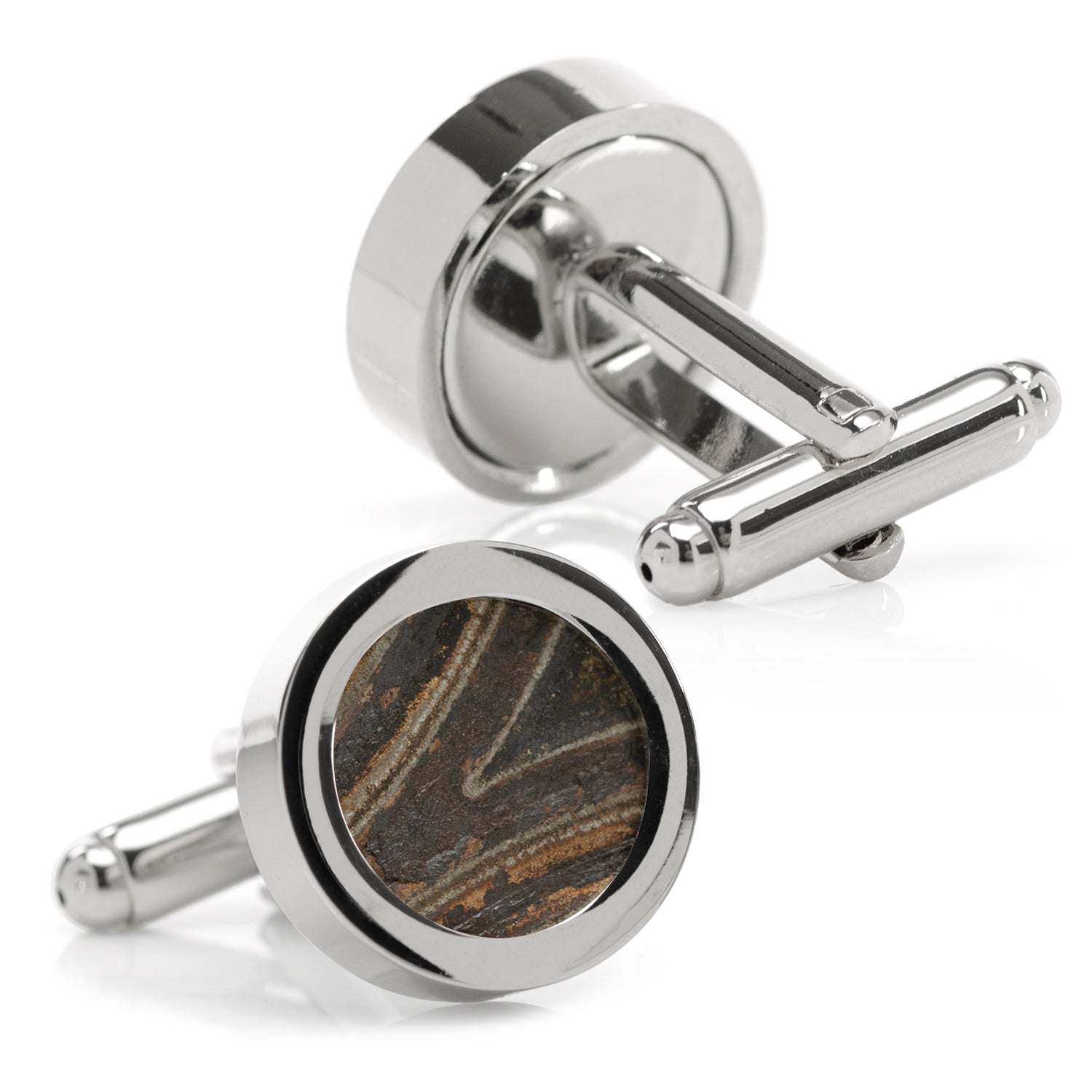Car Engine Gasket Cufflinks in Black and Silver - My Men's Shop