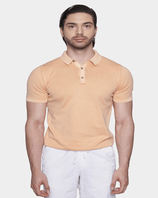 The Mercerized Cotton Polo (Creamsicle Orange)