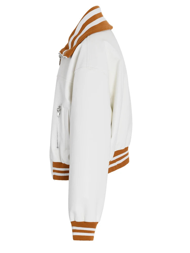 Color-block PU Leather Jacket, Soho | Women - BYMANYC ® New York - My Men's Shop