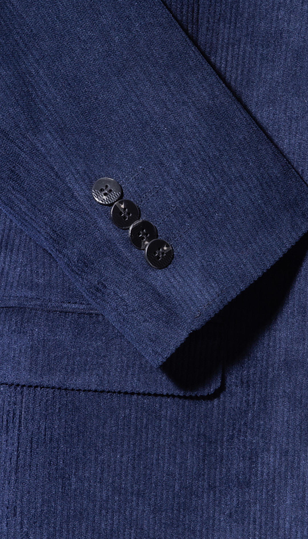 The Cordell Navy 2pc Cotton Corduroy Notch Lapel Suit