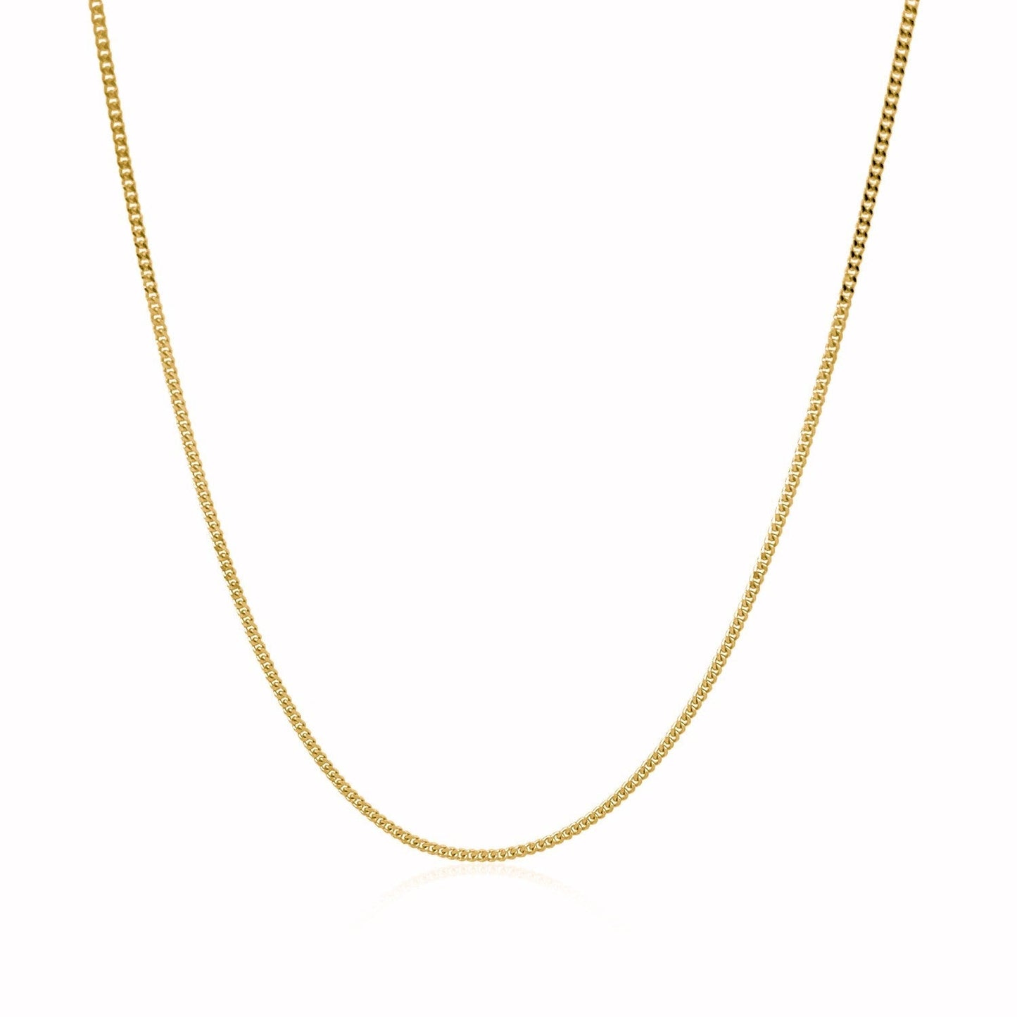 Cadena Gourmette de Oro Amarillo de 10k 1.0mm