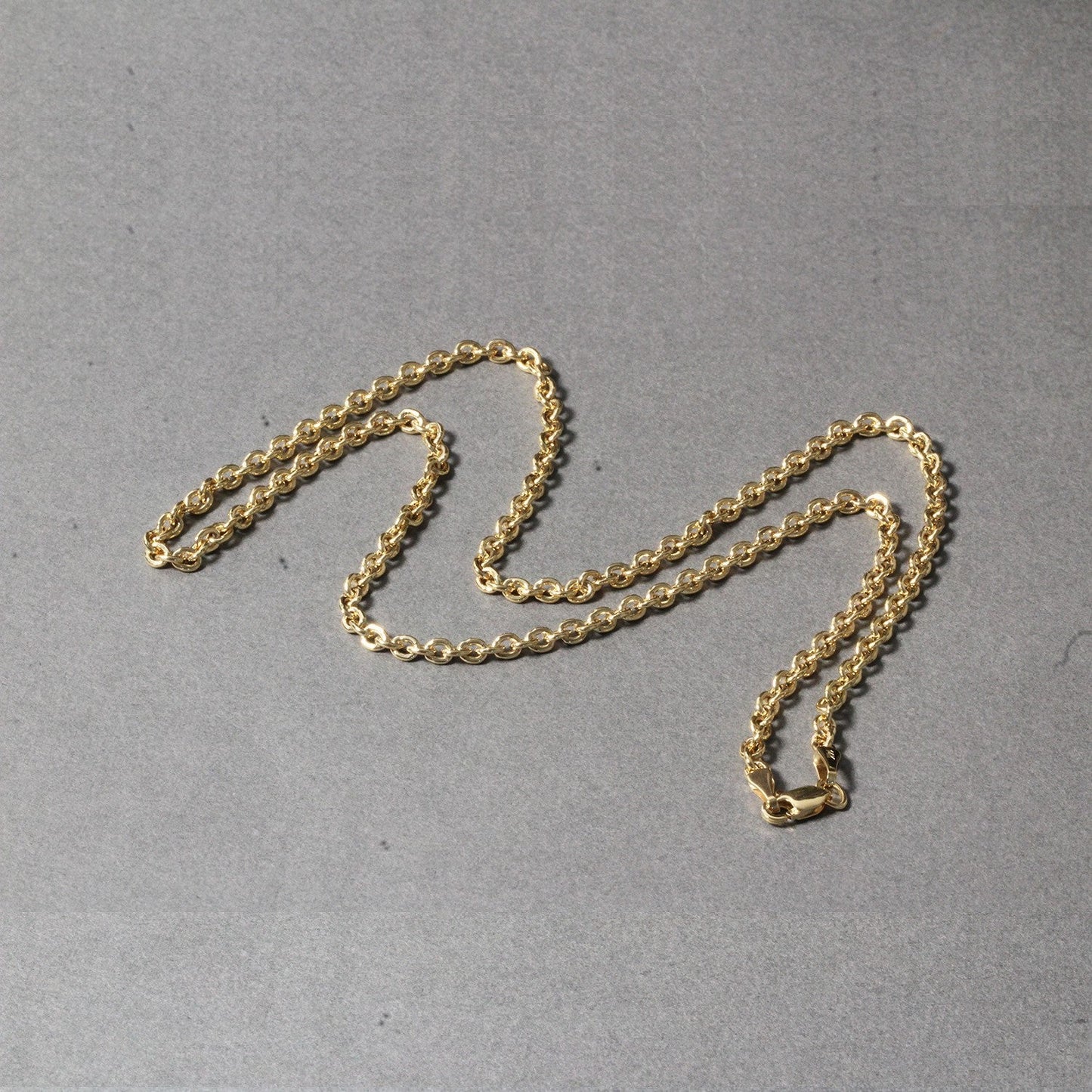 Cadena de eslabones tipo cable Forsantina Lite de oro amarillo de 14k y 3,0 mm
