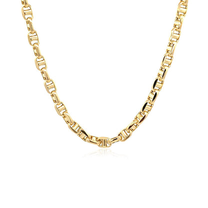 Cadena Ancla de Oro Amarillo 14k de 4.5mm