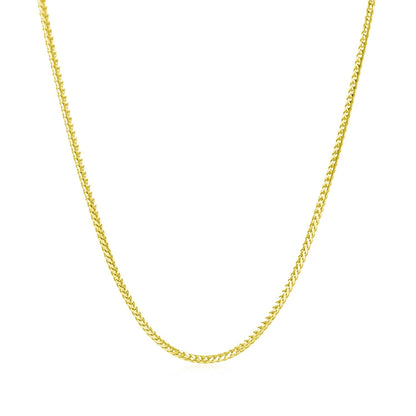 Cadena Franco de Oro Amarillo de 14k 1,2mm