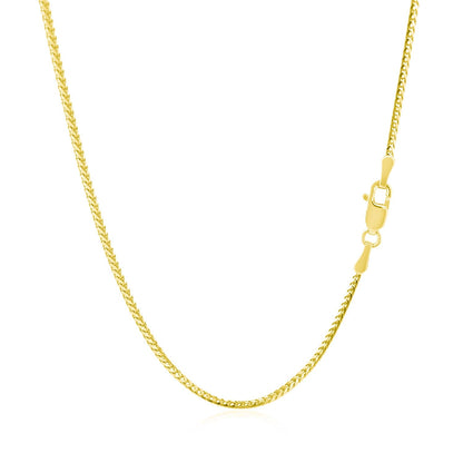 Cadena Franco de Oro Amarillo de 14k 1,2mm