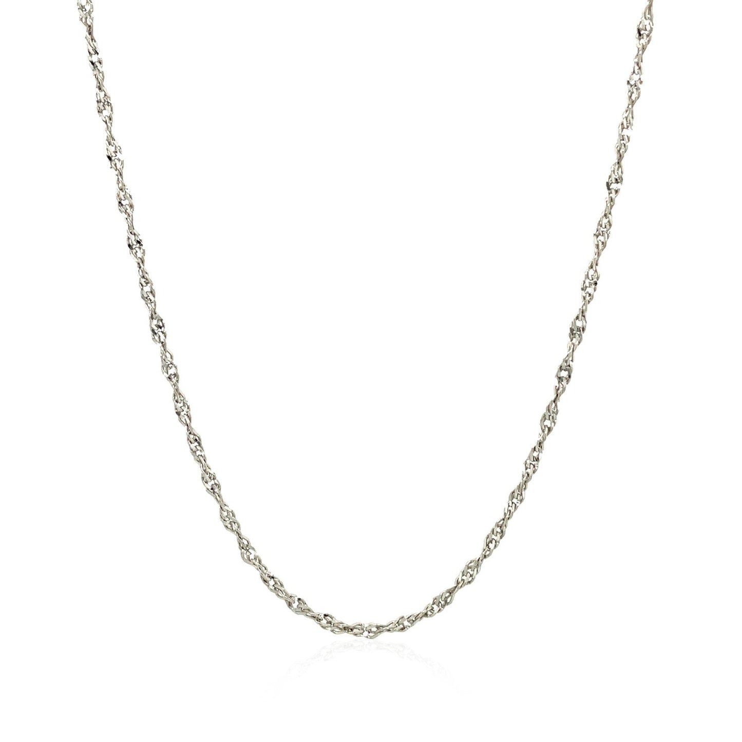 Cadena Estilo Singapur de Plata Fina de 1,6 mm