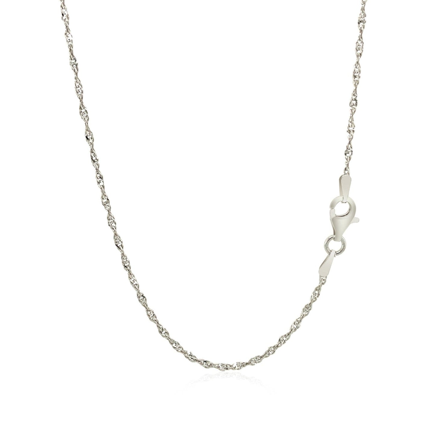 Cadena Estilo Singapur de Plata Fina de 1,6 mm