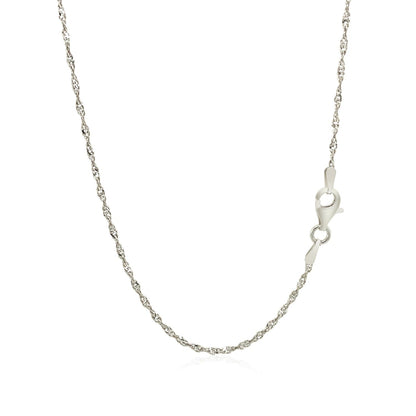 Cadena Estilo Singapur de Plata Fina de 1,6 mm