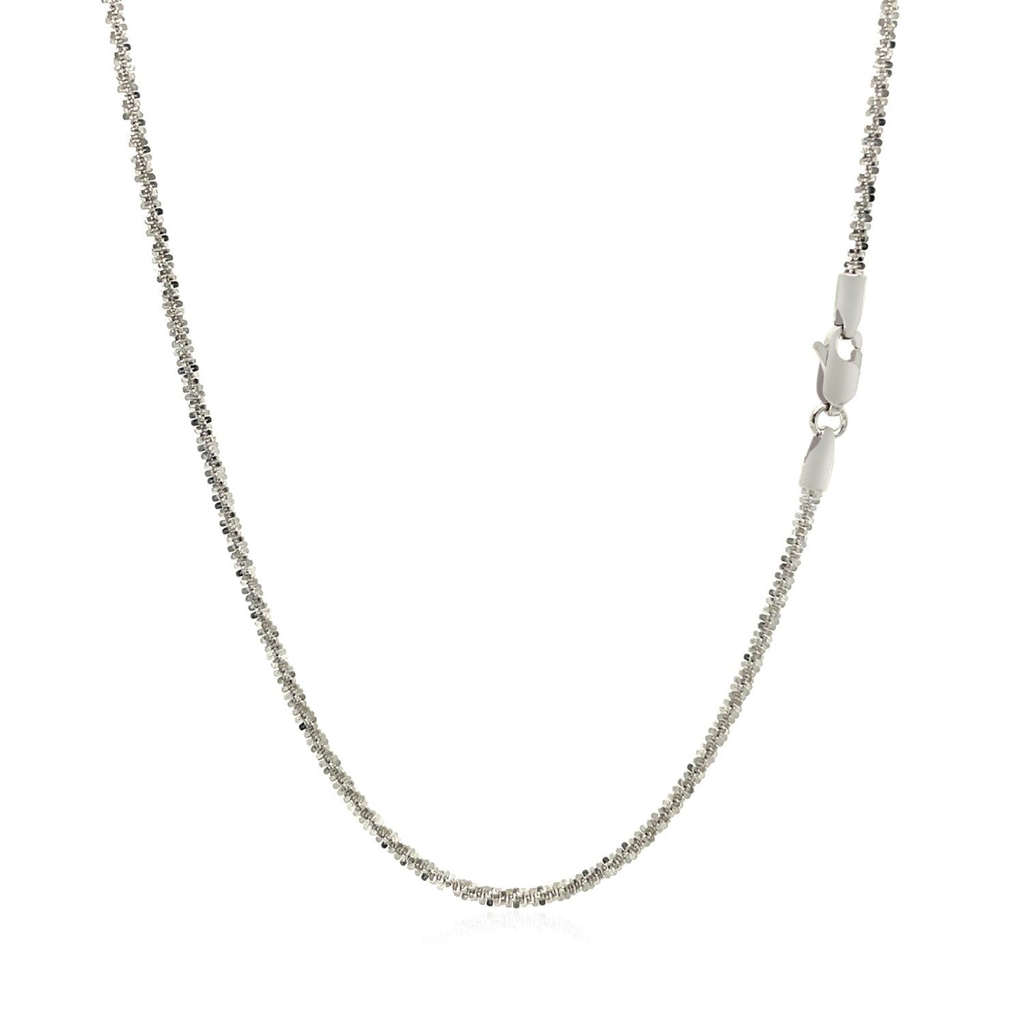 Cadena Brillante de Oro Blanco de 14k 1.5mm