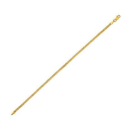 Cadena Bismark de oro amarillo de 14k (2.50 mm)