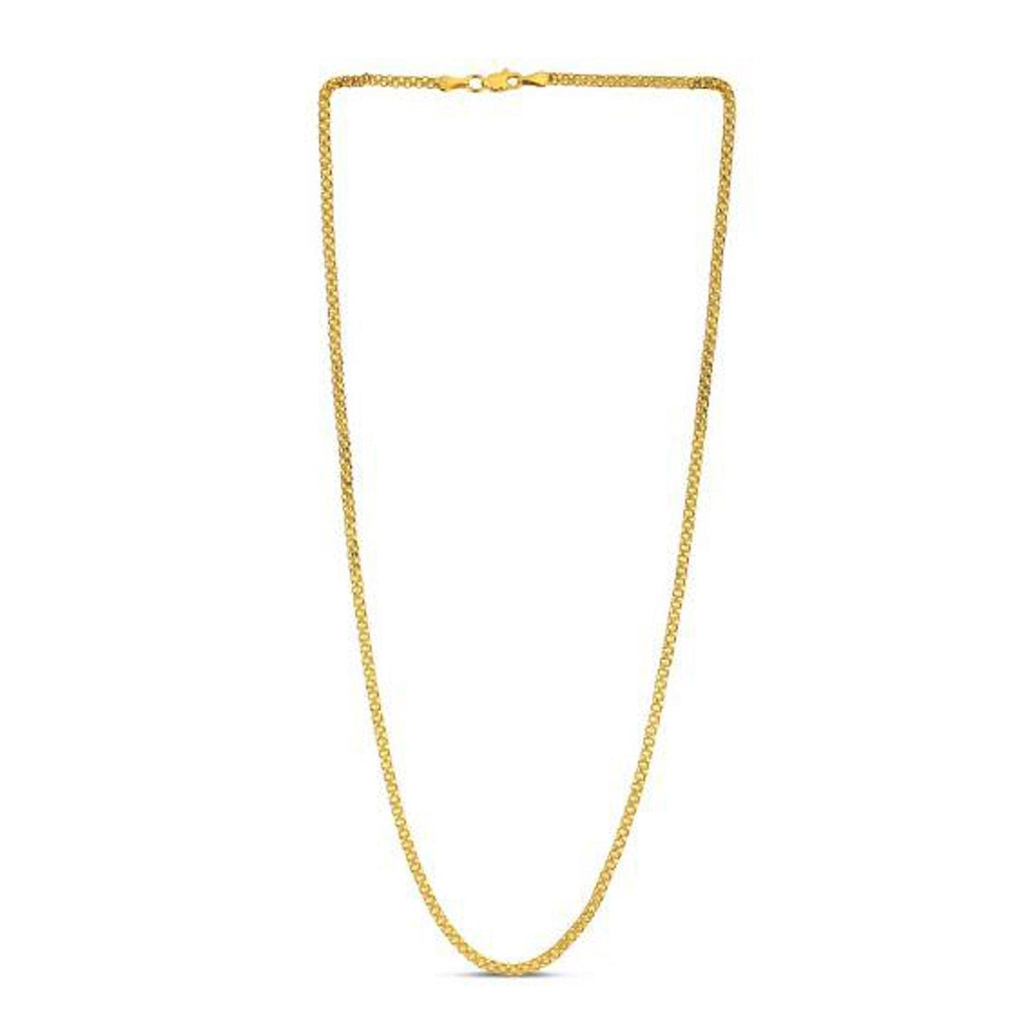 Cadena Bismark de oro amarillo de 14k (2.50 mm)