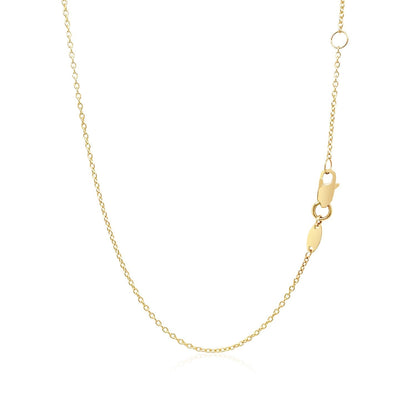 Gargantilla de oro amarillo de 14 quilates de barra horizontal plana y lisa