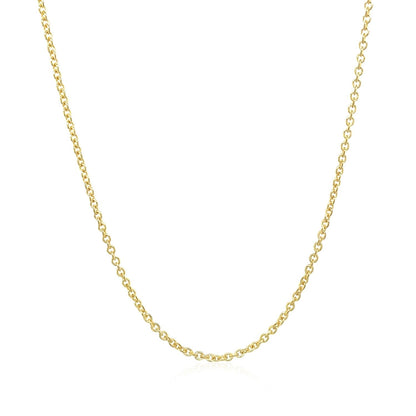 Cadena de eslabones tipo cable Forsantina Lite de oro amarillo de 14k y 1.5mm