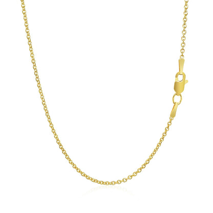 Cadena de eslabones tipo cable Forsantina Lite de oro amarillo de 14k y 1.5mm