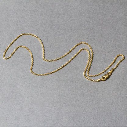 Cadena de eslabones tipo cable Forsantina Lite de oro amarillo de 14k y 1.5mm