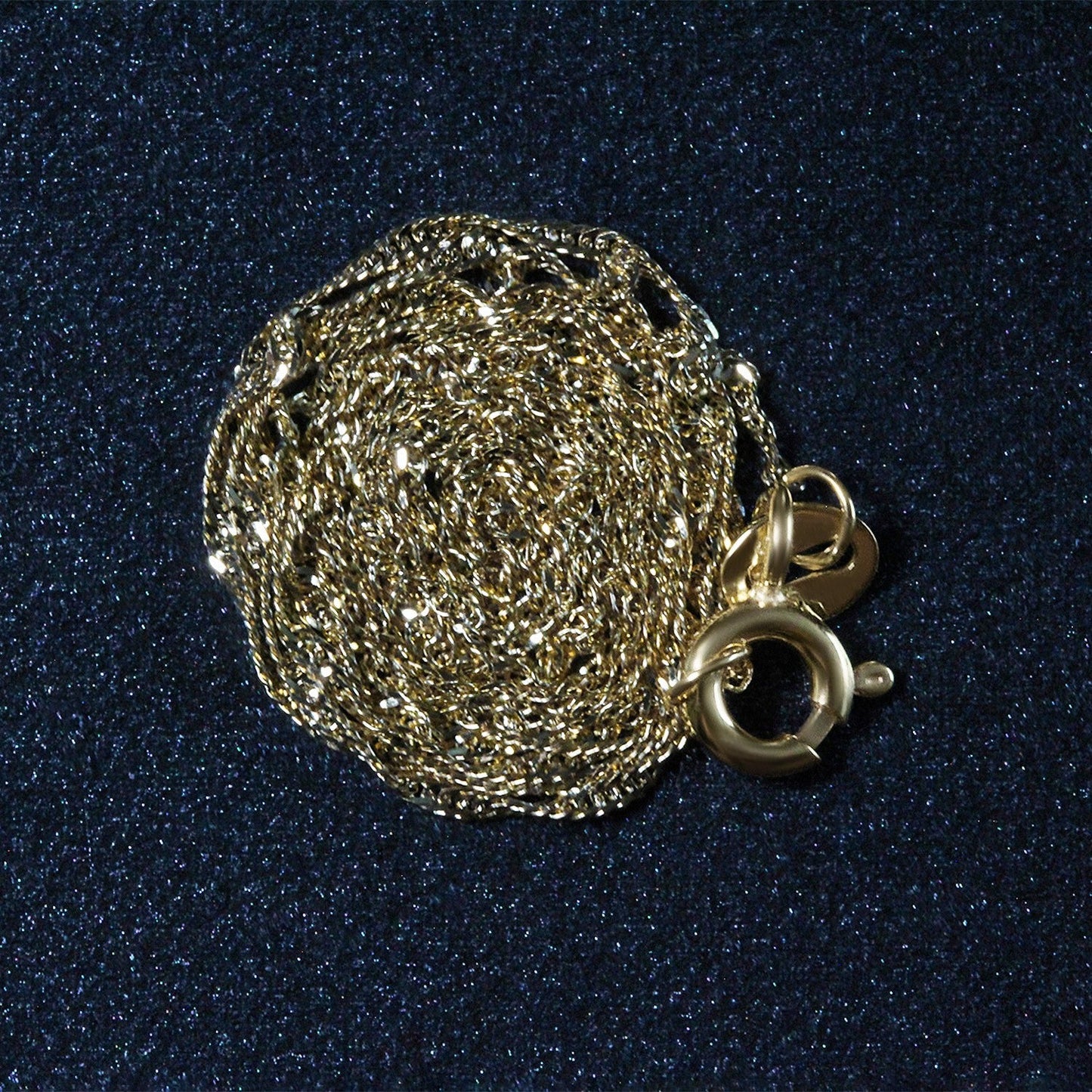 Cadena Singapur de oro amarillo de 14k y 1,0 mm
