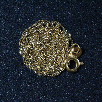 Cadena Singapur de oro amarillo de 14k y 1,0 mm