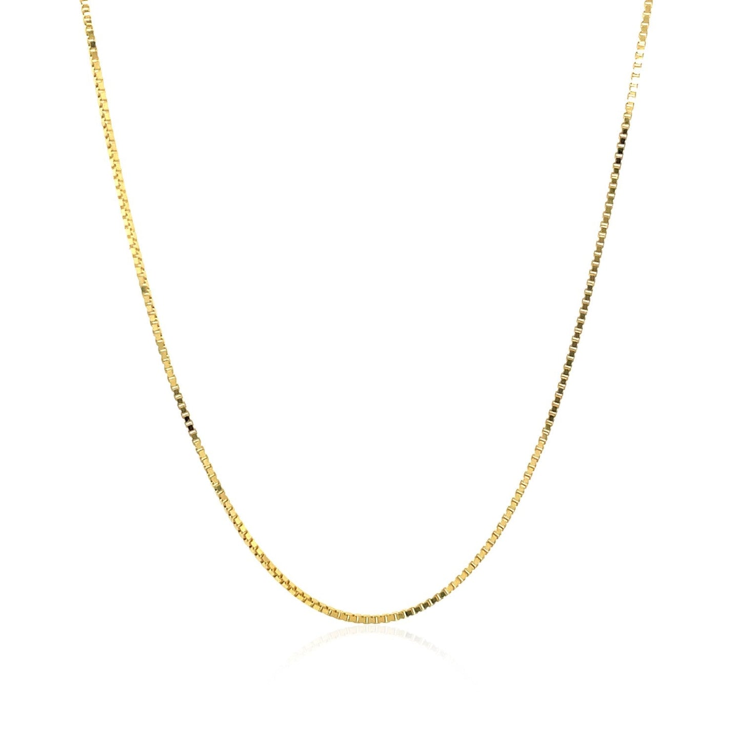 Cadena veneciana de oro amarillo de 18k y 0,8 mm
