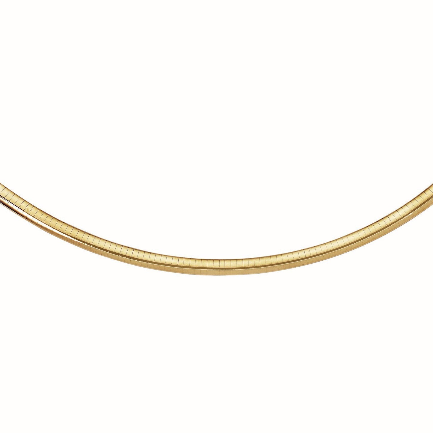 Cadena de oro amarillo de 14k estilo Omega clásico (6 mm)