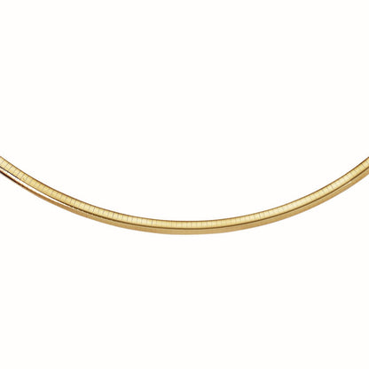 Cadena de oro amarillo de 14k estilo Omega clásico (6 mm)