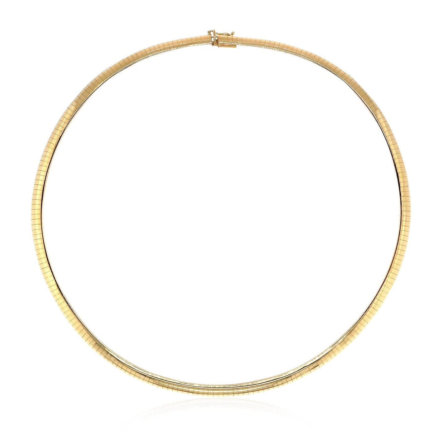 Cadena de oro amarillo de 14k estilo Omega clásico (6 mm)