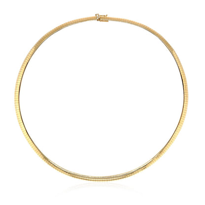 Cadena de oro amarillo de 14k estilo Omega clásico (6 mm)