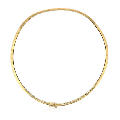 Cadena de oro amarillo de 14k estilo Omega clásico (6 mm)