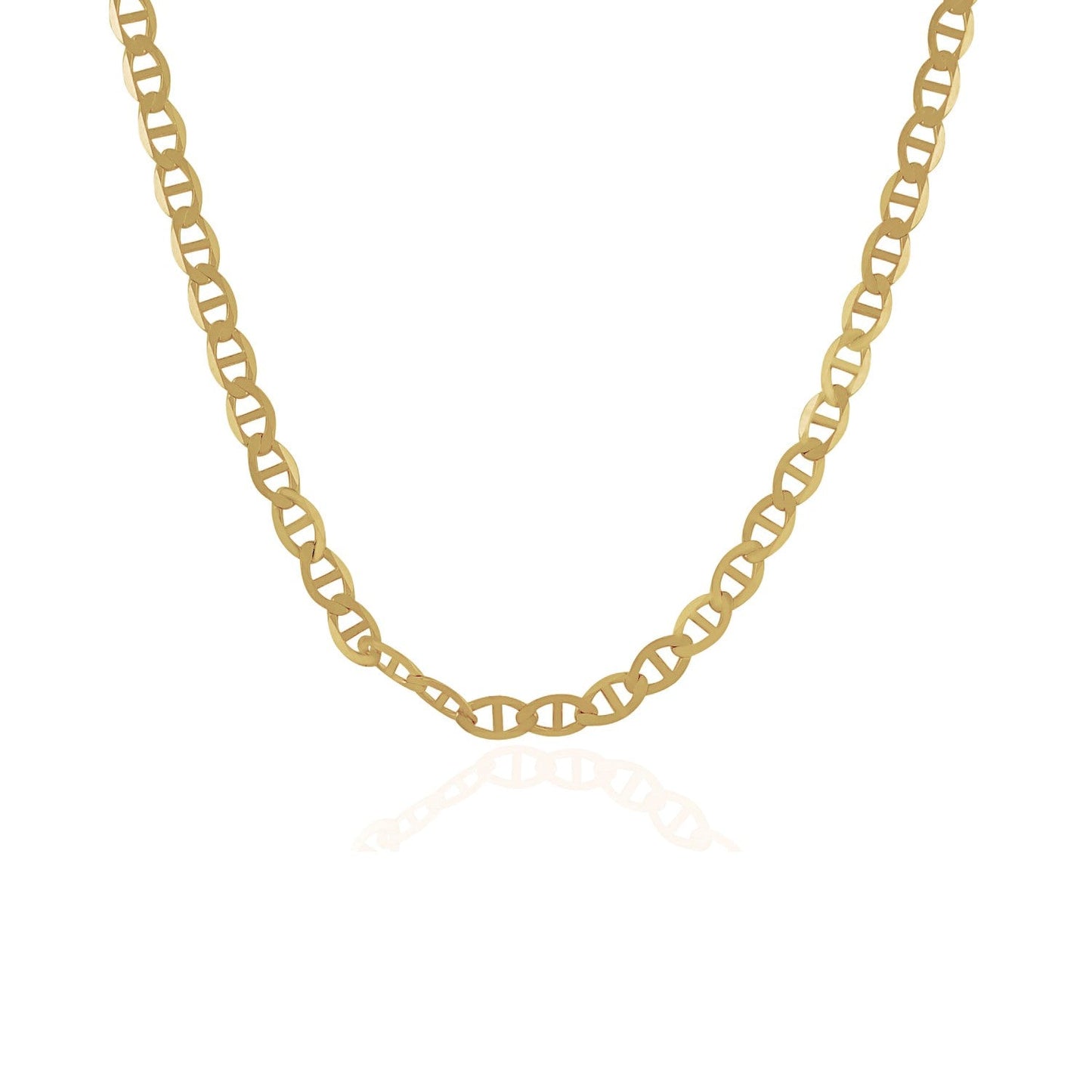 Cadena de eslabones Mariner de oro amarillo de 10k y 4.5mm