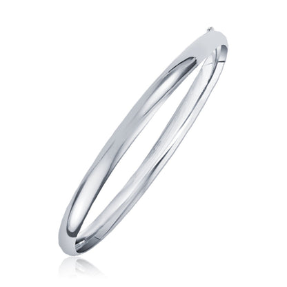 Pulsera clásica en oro blanco de 14k (6.0mm)