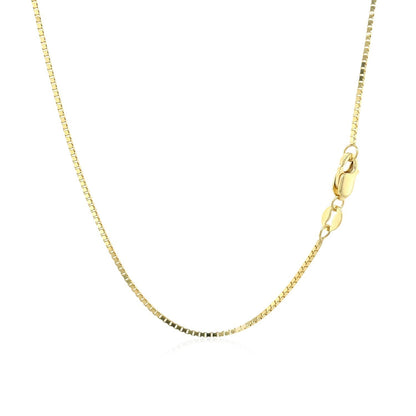 Cadena clásica de oro amarillo de 14k de 1.0mm