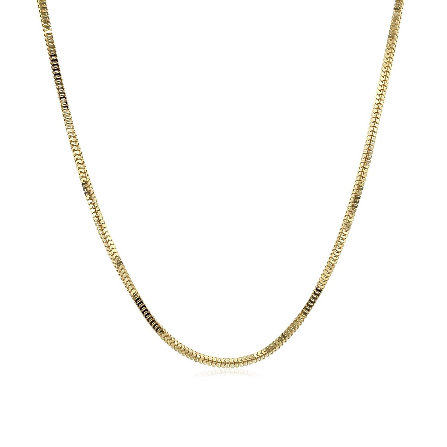 Cadena Milano de oro amarillo de 14k y 1,1 mm
